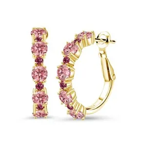 Authentic Celestial Blush: The Ethereal Rose-Hued Hoop Talisman
