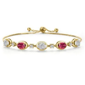 Authentic Eternal Bliss: 18K Gold Plated Elegance Adorned with Celestial Harmony