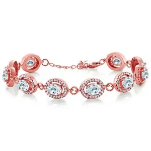 Authentic Guardian of Destiny: Rose Gold Plated Birthstone Tennis Bracelet
