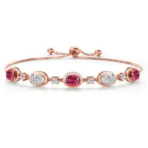 Authentic Rose Gold Enchantment: Pink Tourmaline & Lab‑Grown Diamond Amulet