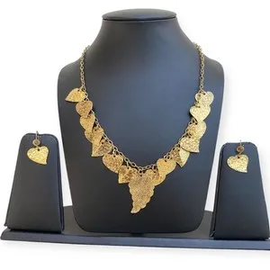 Authentic Empowerment's Golden Strike - Sacred Hammer Finish Necklace & Earring Set