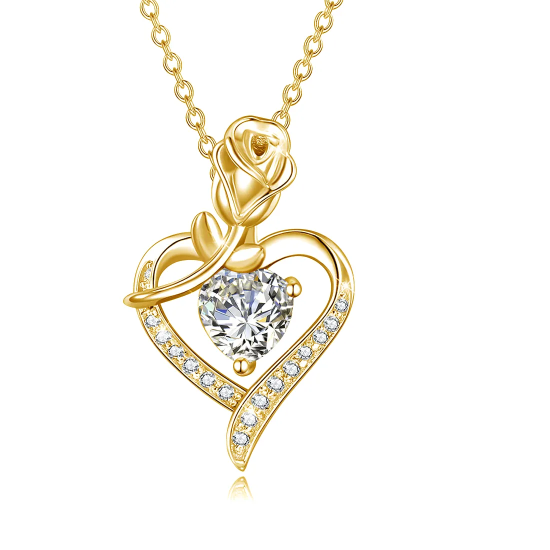 Authentic The Eternal Blossom Heart Moissanite Talisman