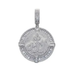 Authentic Divine Protection of the Faithful: 24k Gold Plated CZ Pendant