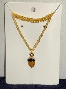 Authentic The Golden Seed of Infinite Potential Acorn Necklace