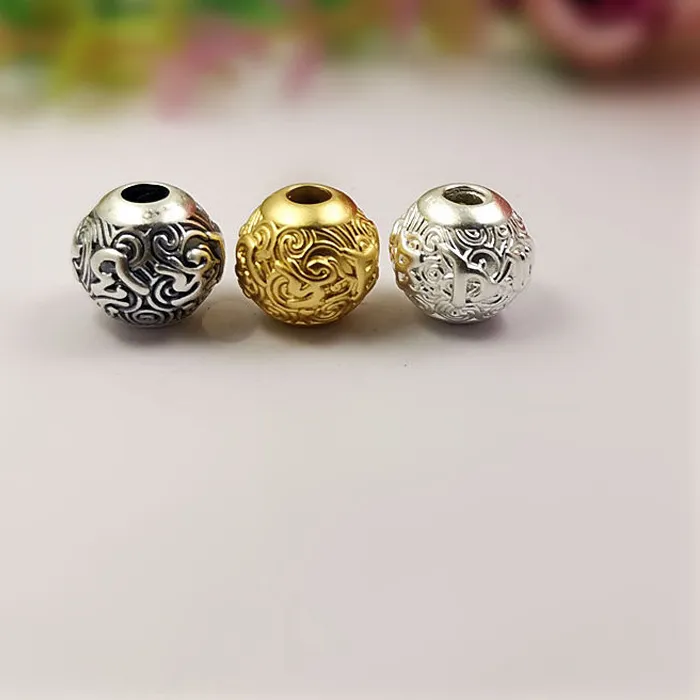 Authentic Sacred Om Mani Padme Hum 999 Pure Silver Mantra Beads