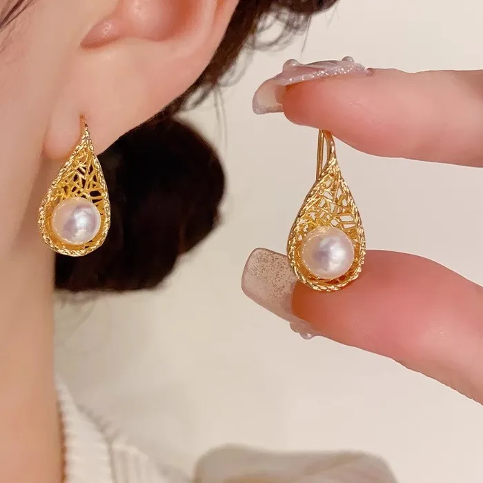 Authentic Gilded Alchemical Spoon Pendants with Luminous Pearl Essence