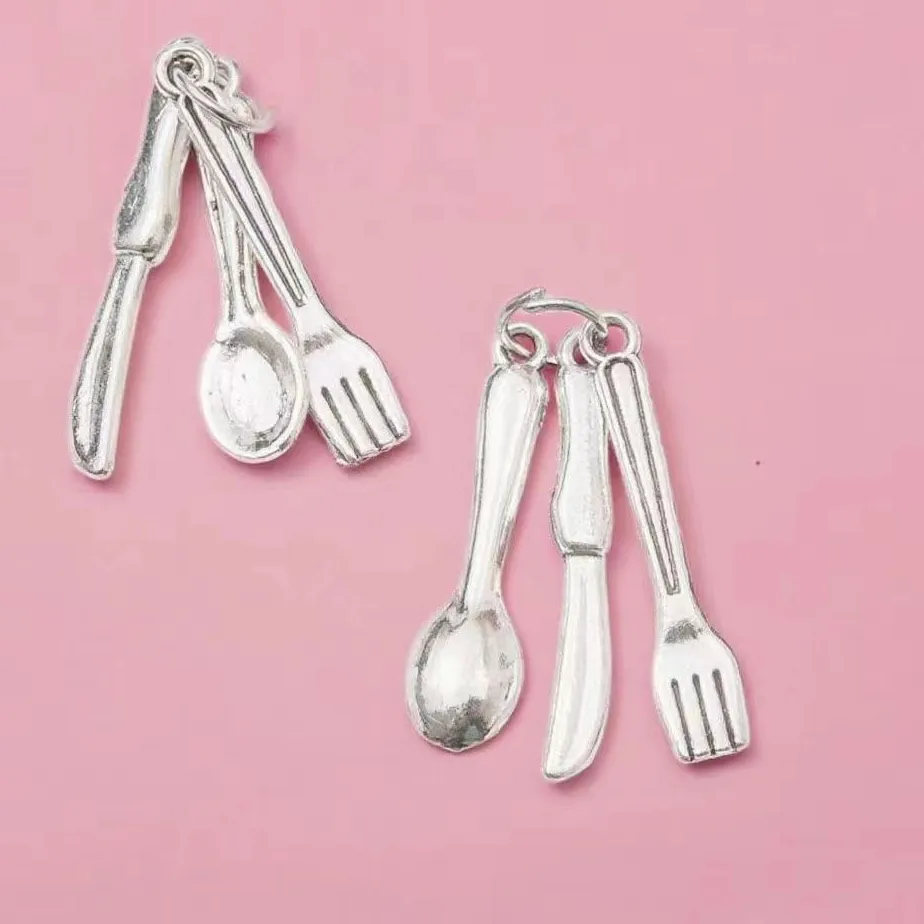 Authentic Celestial Kitchen Charms: Fork & Knife Amulets for Everyday Blessing