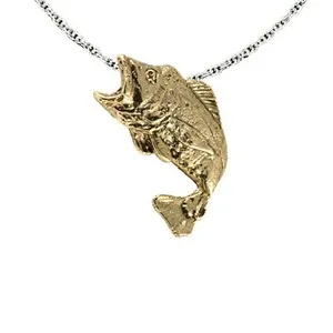 Authentic The Azure Leap: Golden Peacock Bass Talisman
