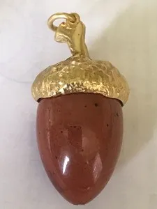 Authentic The Gilded Seed of Infinite Potential: A Sacred Acorn Talisman