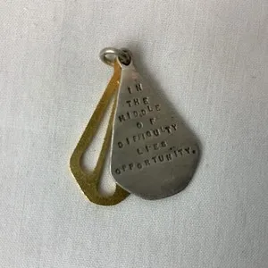 Authentic Einstein's Celestial Wisdom Pendant: Gold Plated Sterling Silver Charm