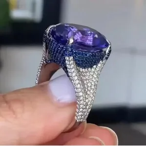 Authentic The Celestial Tanzanite Majesty: A Cushion-Cut Talisman of Intuition