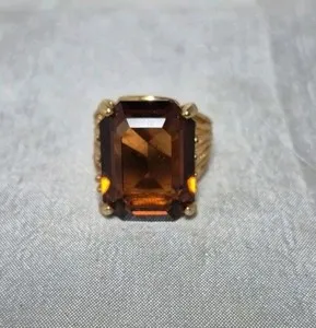 Authentic The Solar Amber Radiance Ring