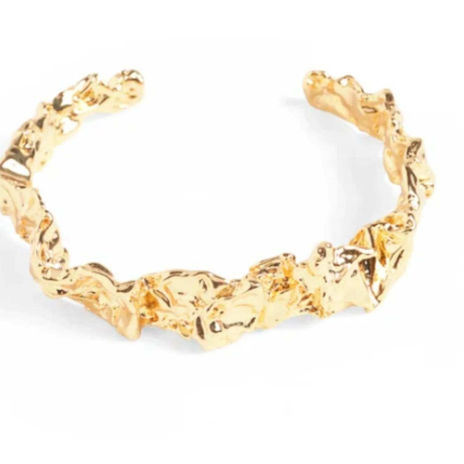 Authentic The Emery Gold-Plated Cuff: Armor of Radiant Vitality