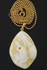 Authentic Amulet of Solar Radiance: Baltic Amber's Golden Guardianship