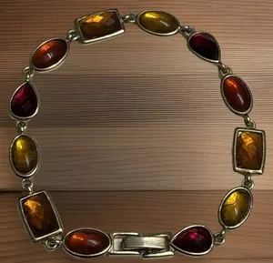 Authentic Solar Radiance Amber and Garnet Talisman Bracelet - Vitality and Protection Amulet