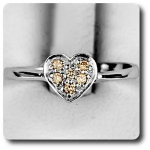 Authentic Ring of the Golden Dawn Champagne Diamond Talisman