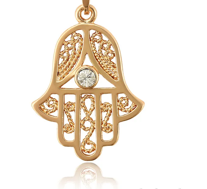 Authentic Shield of Protection: Hamsa Hand Fatima Pendant