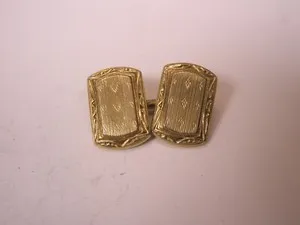 Authentic Sigil Of The Silent Oath Gold- Plated Cuff Link Talisman