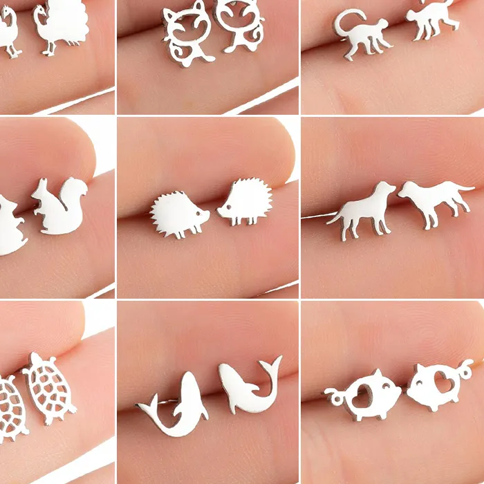 Authentic Whispering Fauna Animal Spirit Studs of Protection