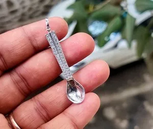 Authentic The Celestial Spoon of Abundance: A Radiant Moissanite Talisman