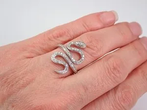 Authentic Serpentine Enchantment: The Wraparound 14K Gold-Plated Snake Ring