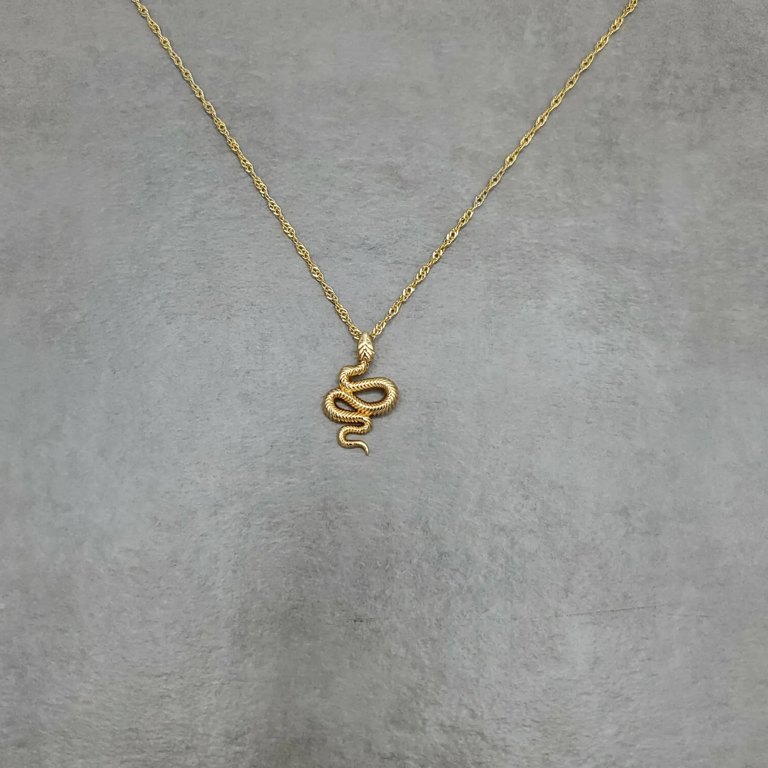 Authentic The Serpent of Ancient Wisdom Gold-Plated Amulet