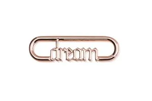 Authentic Pandora ME Styling Dream Word Link Bracelet 14ct Rose Gold-Plated Metal Blend Wo