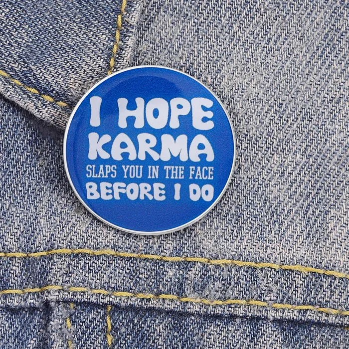 Authentic Guardian of Justice: Karma's Wrath Enamel Pin