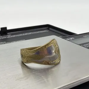 Authentic The Alchemist's Circle: WM. A. Rogers Gold-Plated Spoon Ring