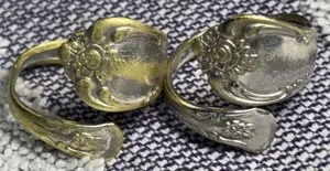 Authentic Enchanted Vintage Spoon Ring of W.M.A. Rogers - Golden Legacy of Oneida Ltd
