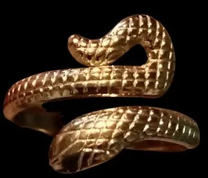 Authentic Vintage Serpent 18k Gold Plated Ring
