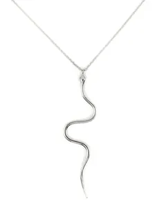 Authentic TB Serpent Snake White Gold Plated Women Jewelry Accessory Necklaces