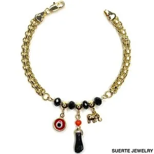 Authentic The Gilded Sentinel: Sacred Azabache Evil Eye Talisman