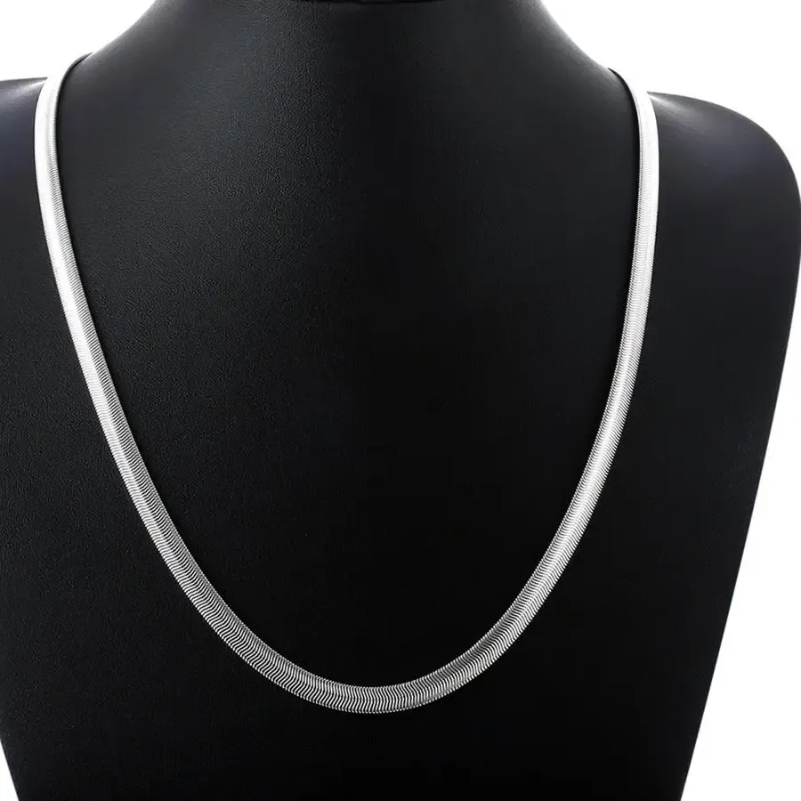 Authentic The Serpent of Radiance: Sterling Silver Flow Chain