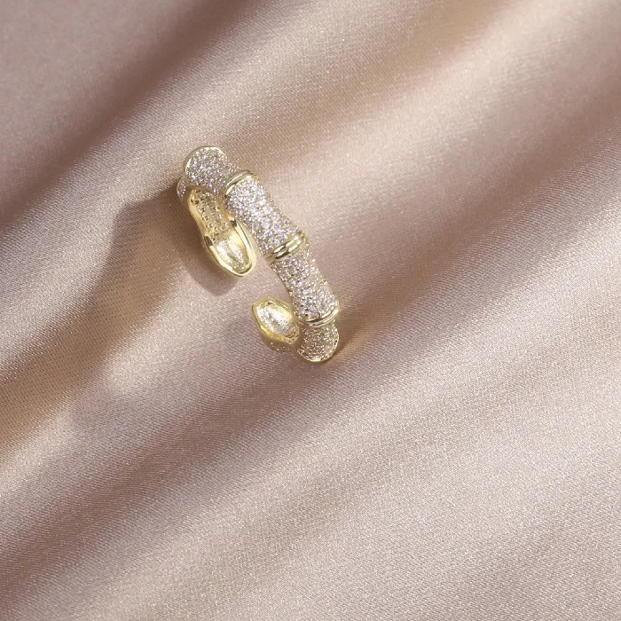 Authentic The Verdant Resilience Ring of Golden Bamboo