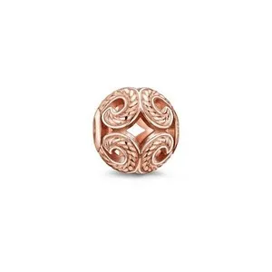Authentic The Ethereal Tide: Rose Gold Karma Wave Bead