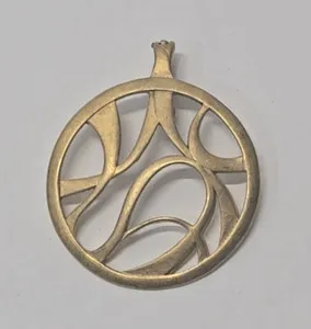 Authentic The Infinite Radiance Gold-Plated Abstract Circle Talisman