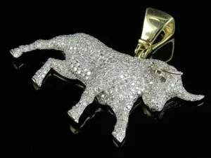 Authentic Taurus Bull: Radiant Strength Pendant