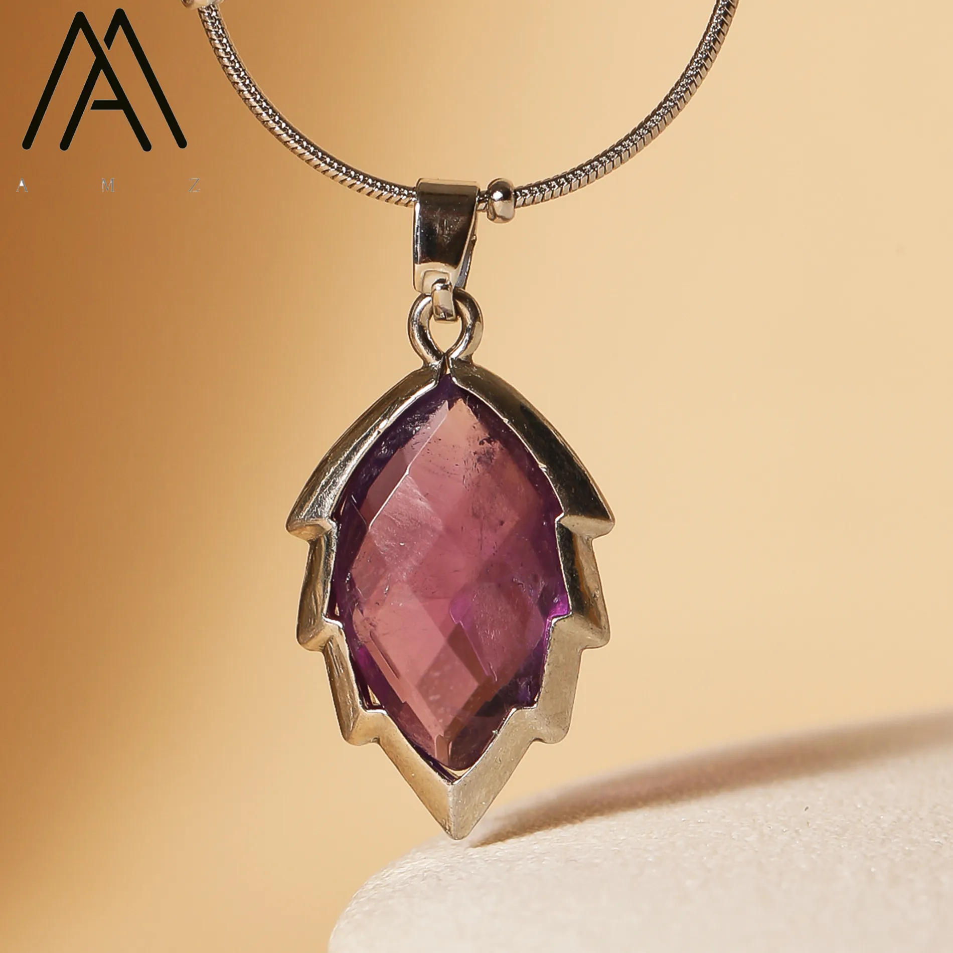 Authentic Leaf of Life: Aventurine & Labradorite Pendant