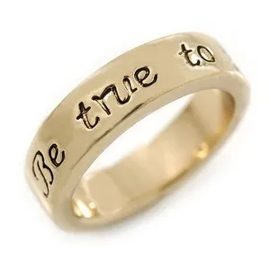 Authentic The Sovereign Truth Gold-Plated Amulet Ring