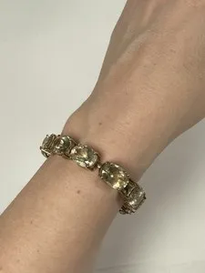 Authentic Luminous Solar Radiance: The Lemon Quartz Golden Aura Bracelet