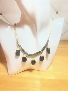 Authentic Toscana Italiana 18k Gold Plated 18 Labradorite Necklace