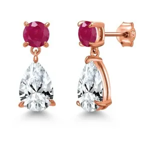 Authentic The Dual Flame Teardrop Talisman in 18K Rose Gold