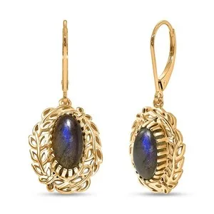 Authentic Tropical Forest Whispers: Labradorite Earrings for Inner Harmony