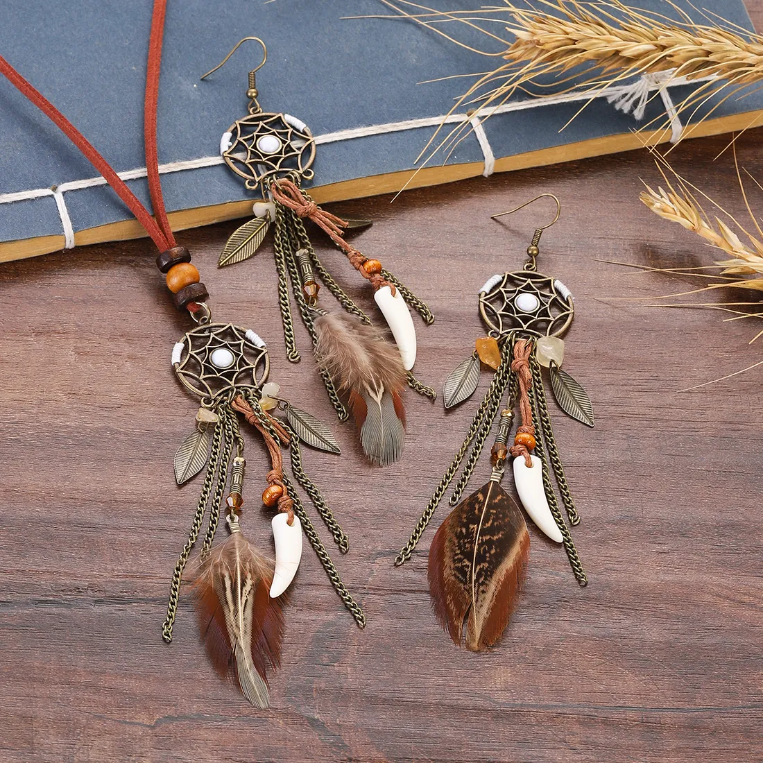 Authentic Celestial Dreamcatcher Feathered Embrace Of Protection