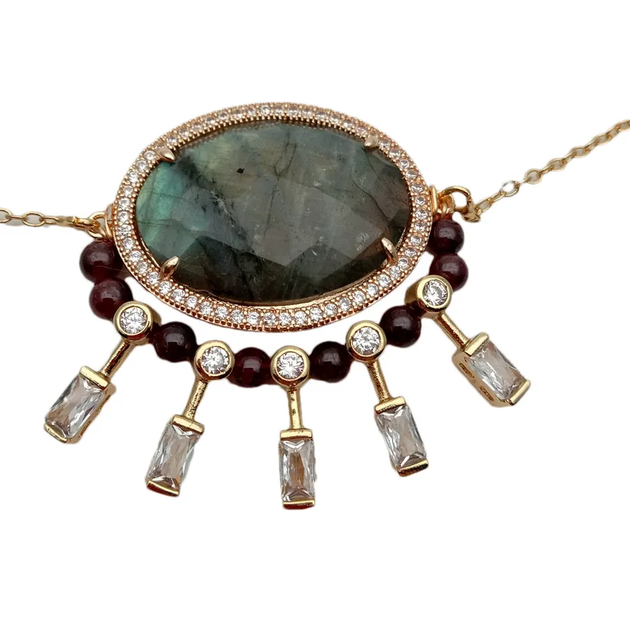 Authentic Labradorite Guardian: Celestial Protection in Every Worn Facet