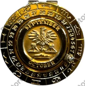 Authentic The Celestial Scales: Vintage Pierre Cardin Libra Zodiac Talisman