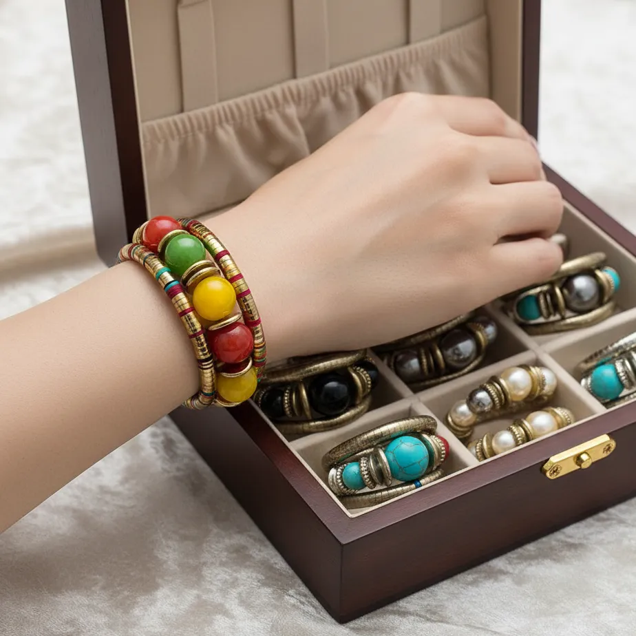 Authentic The Ouroboros Multilayer Serpent Bangle of Vital Energy
