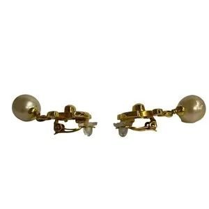 Authentic The Golden Constellation: Vintage Chanel Coco Mark Pearl Earrings