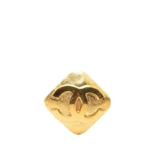 Authentic The Gilded Enigma: Vintage Chanel Coco Mark Square Talisman